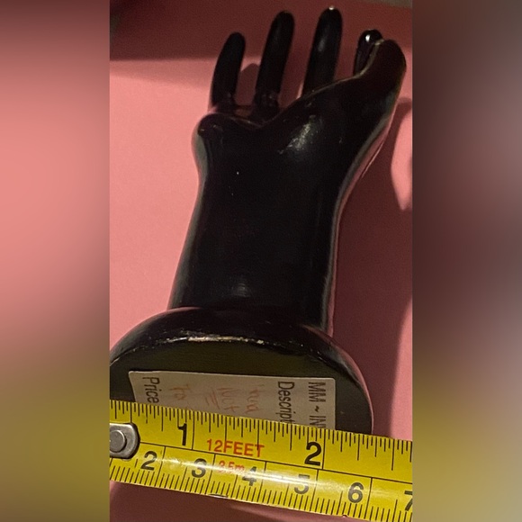 Vintage Small Black Display Hand #7135 - Picture 6 of 7